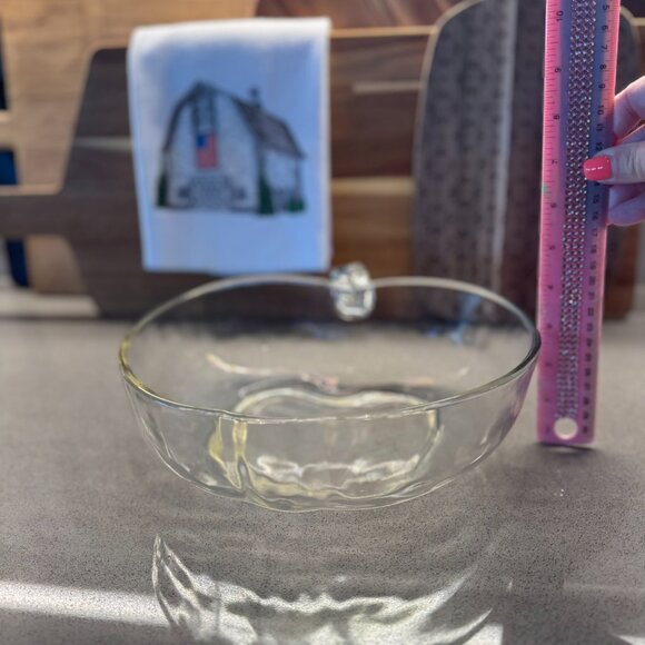 Vintage Apple-Shaped Serving Bowl – Hazel Atlas Style – Mid-Century - Vintage! - Picture 10 of 10